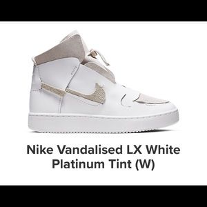 Nike vandalized LX platinum
